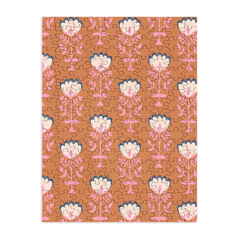 Schatzi Brown Norr Flower Orange Puzzle