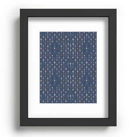 Schatzi Brown Norr Lines Dots Blue Recessed Framing Rectangle