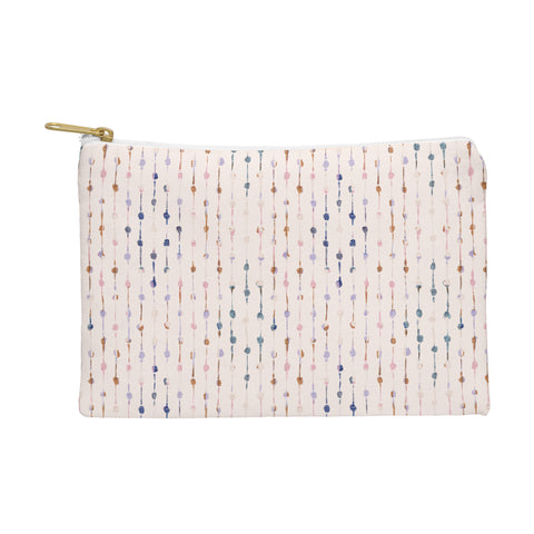 Schatzi Brown Norr Lines Dots Ivory Pouch