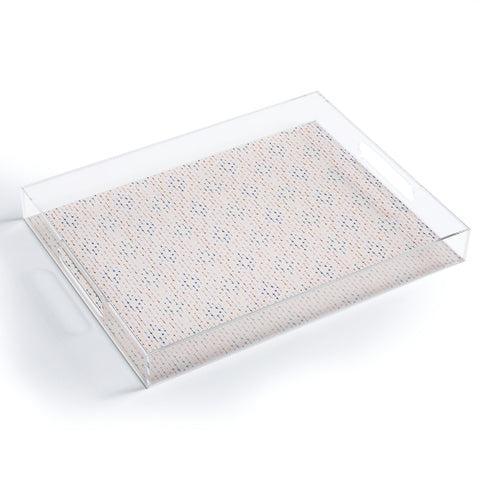 Schatzi Brown Norr Lines Dots Ivory Acrylic Tray