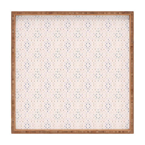 Schatzi Brown Norr Lines Dots Ivory Square Tray
