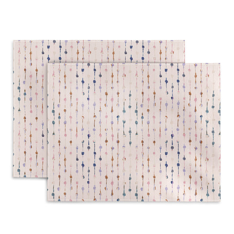 Schatzi Brown Norr Lines Dots Ivory Placemat