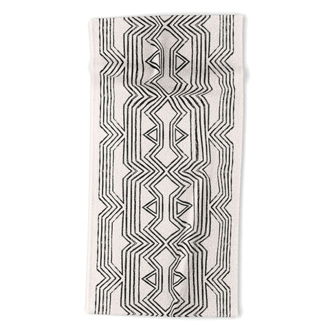 Schatzi Brown Norr Lines Lighting Beach Towel