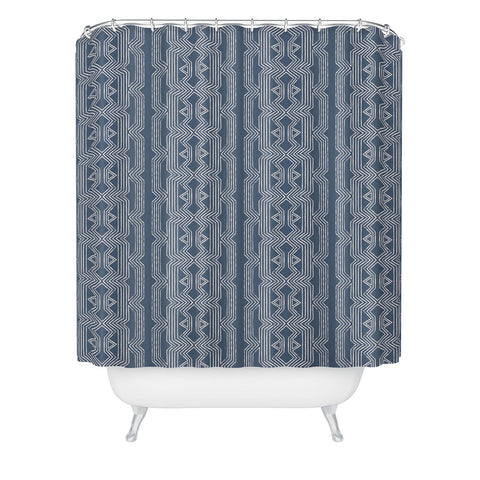 Schatzi Brown Norr Lines Slate Shower Curtain