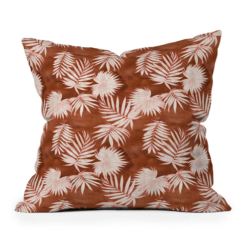 Schatzi Brown Osprey Orange Outdoor Throw Pillow