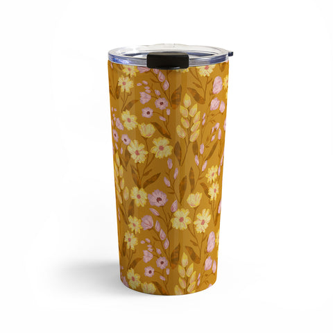 Schatzi Brown Penelope Floral Bronze Travel Mug