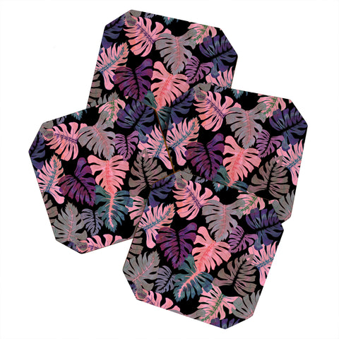 Schatzi Brown Phoenix Tropical Pink Coaster Set
