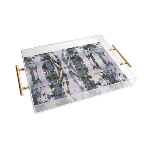 Schatzi Brown Quinn Tie Dye Gray Acrylic Tray