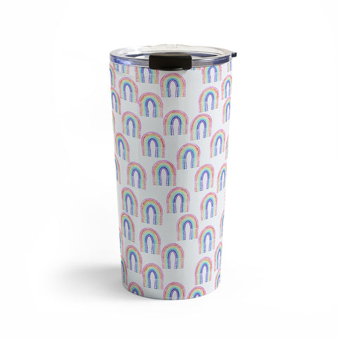 Schatzi Brown Rainbow Rain Travel Mug