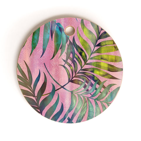 Schatzi Brown Reeya Tropical Pinky Cutting Board Round