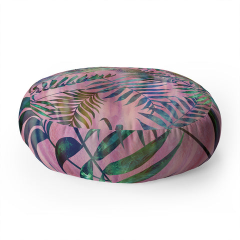 Schatzi Brown Reeya Tropical Pinky Floor Pillow Round