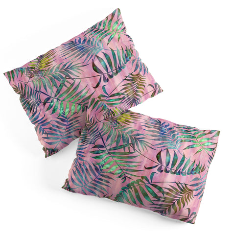 Schatzi Brown Reeya Tropical Pinky Pillow Shams