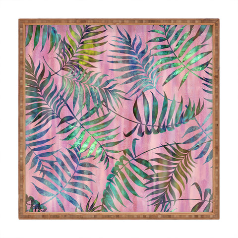 Schatzi Brown Reeya Tropical Pinky Square Tray