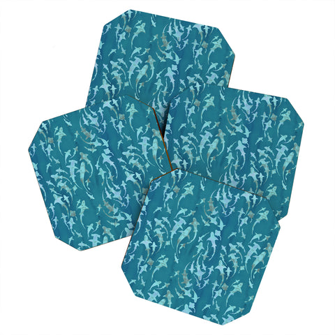 Schatzi Brown Sharky Aqua Coaster Set
