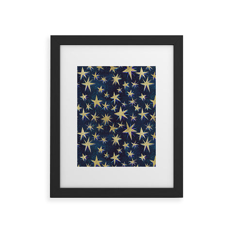 Schatzi Brown Starry Galaxy Framed Art Print