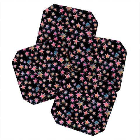 Schatzi Brown Starry Pink Coaster Set