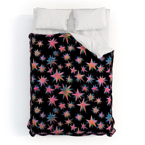 Schatzi Brown Starry Pink Duvet Cover