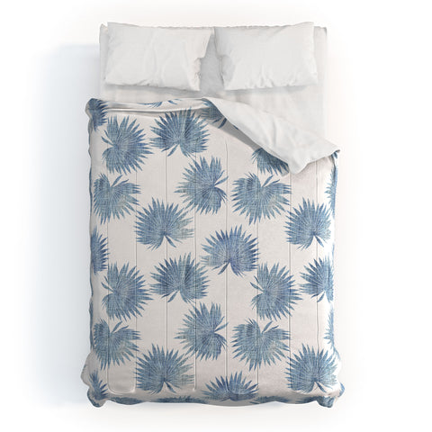 Schatzi Brown Sun Palm Chambray Comforter