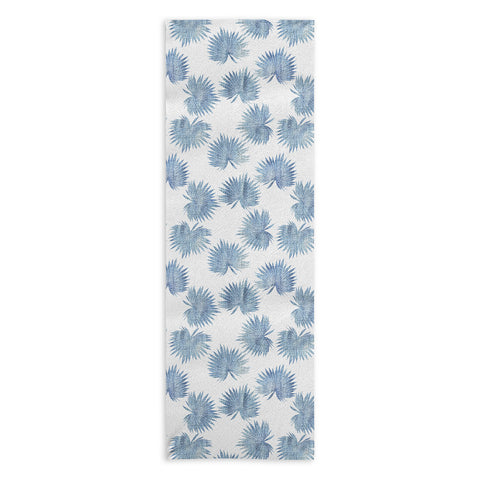 Schatzi Brown Sun Palm Chambray Yoga Towel