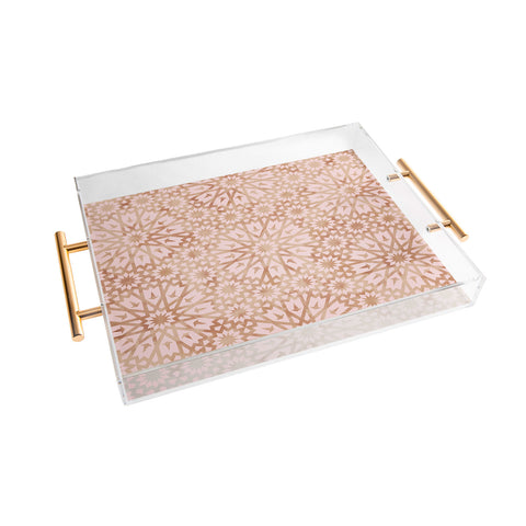 Schatzi Brown Tangier Warm Pink Acrylic Tray