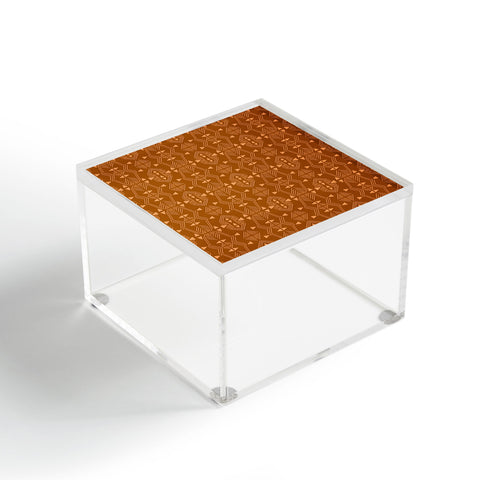 Schatzi Brown Teriana Tribal Geo Terracotta Acrylic Box