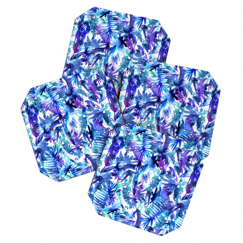 Schatzi Brown Vibe of the Jungle Blue Coaster Set