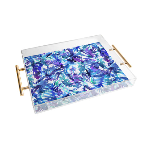 Schatzi Brown Vibe of the Jungle Blue Acrylic Tray