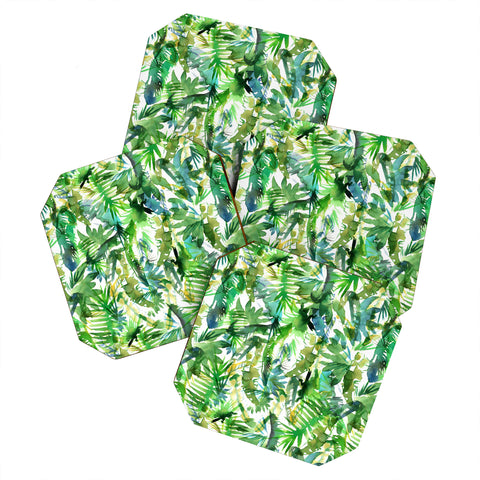 Schatzi Brown Vibe of the Jungle Green Coaster Set