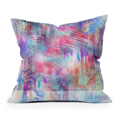 Schatzi Brown Waimea Tropical 2 Outdoor Throw Pillow