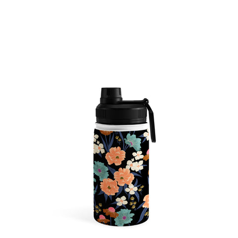 Schatzi Brown Whitney Floral Black Water Bottle