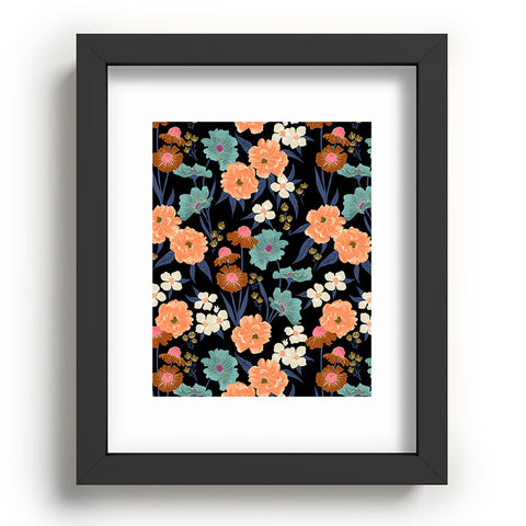 Schatzi Brown Whitney Floral Black Recessed Framing Rectangle
