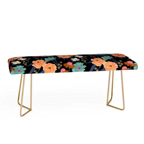 Schatzi Brown Whitney Floral Black Bench