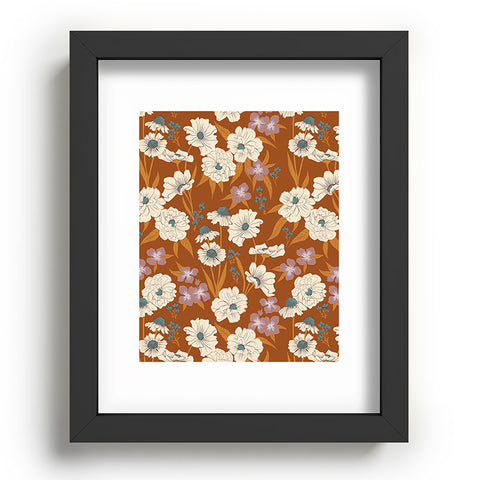 Schatzi Brown Whitney Floral Sienna Recessed Framing Rectangle