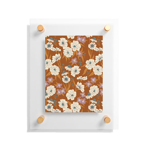 Schatzi Brown Whitney Floral Sienna Floating Acrylic Print