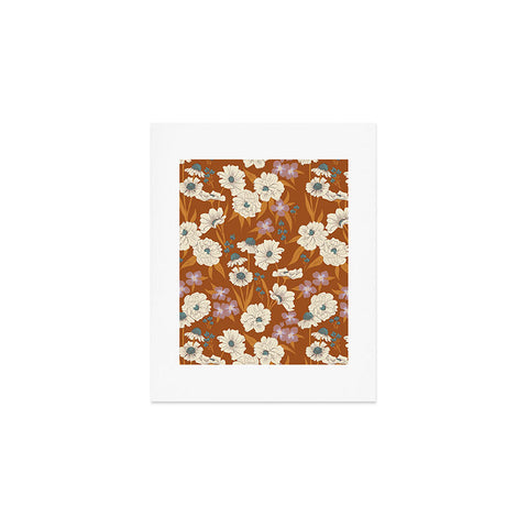 Schatzi Brown Whitney Floral Sienna Art Print