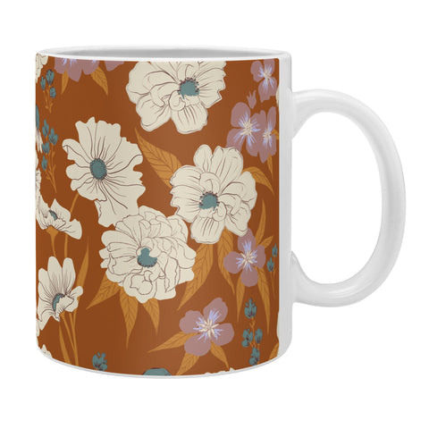 Schatzi Brown Whitney Floral Sienna Coffee Mug