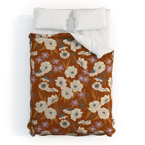 Schatzi Brown Whitney Floral Sienna Comforter