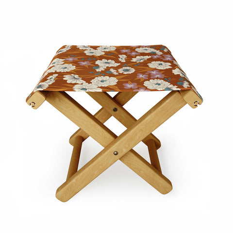 Schatzi Brown Whitney Floral Sienna Folding Stool
