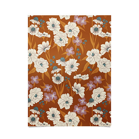 Schatzi Brown Whitney Floral Sienna Poster