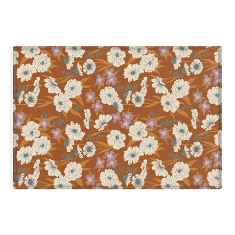 Schatzi Brown Whitney Floral Sienna Outdoor Rug