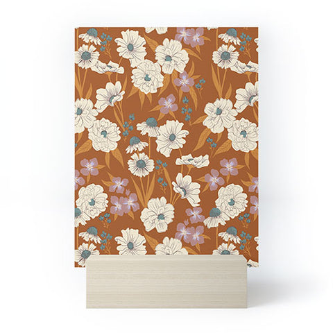 Schatzi Brown Whitney Floral Sienna Mini Art Print
