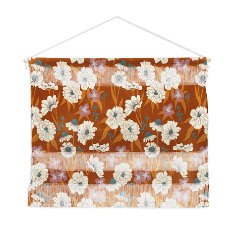 Schatzi Brown Whitney Floral Sienna Wall Hanging Landscape