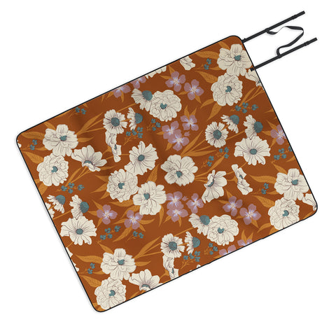 Schatzi Brown Whitney Floral Sienna Picnic Blanket