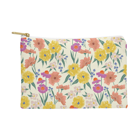 Schatzi Brown Whitney Floral Taupe Pouch