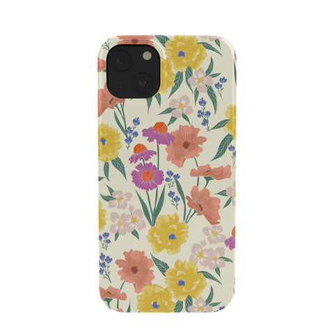 Schatzi Brown Whitney Floral Taupe Phone Case