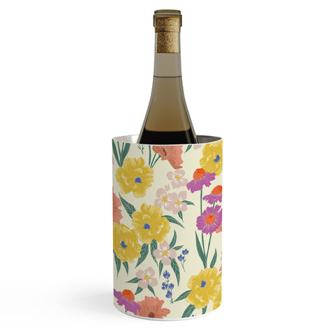 Schatzi Brown Whitney Floral Taupe Wine Chiller