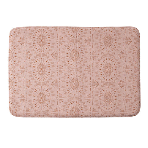 Schatzi Brown Willa Boho Dusty Pink Memory Foam Bath Mat