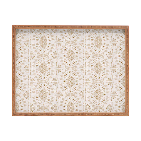 Schatzi Brown Willa Boho Ivory Rectangular Tray