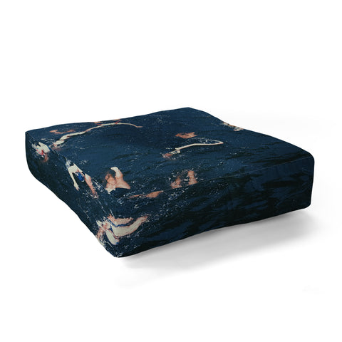 Sebastian Hilgetag Swim swim Floor Pillow Square