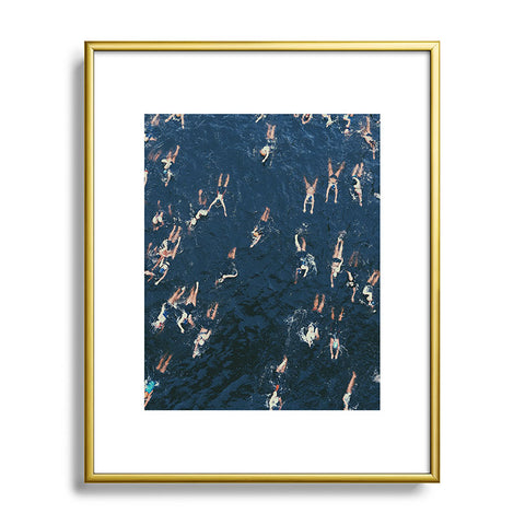 Sebastian Hilgetag Swim swim Metal Framed Art Print